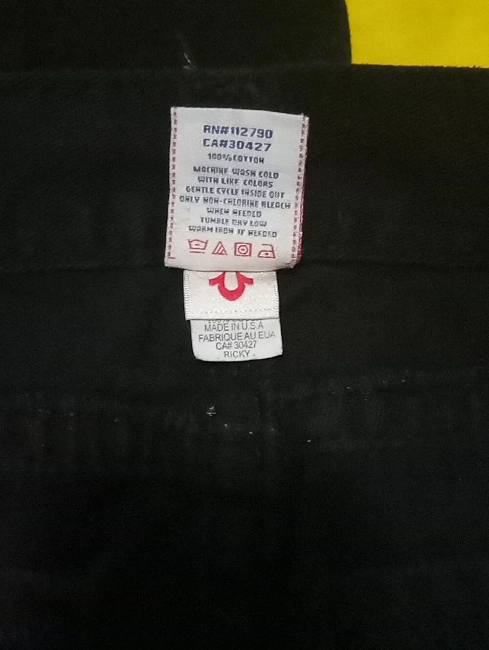 True Religion men straight